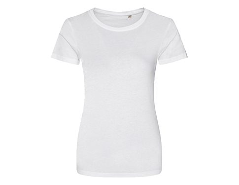 AWDis Womens Cascade Organic T-Shirts - Arctic White