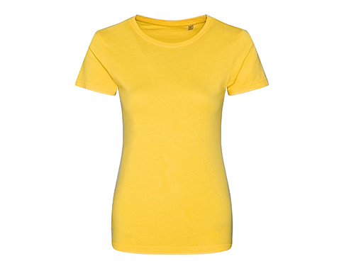 AWDis Womens Cascade Organic T-Shirts - Sun Yellow