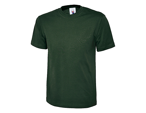Uneek Premium Cotton T-Shirts - Bottle Green