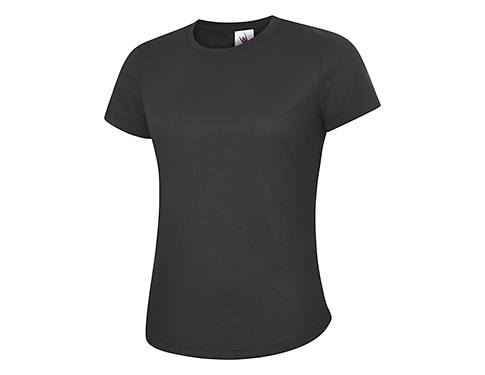 Uneek Ladies Ultra Cool T-Shirts - Black