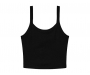 Bella+Canvas Womens Micro Rib Spaghetti Strap Vests - Black
