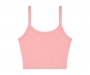 Bella+Canvas Womens Micro Rib Spaghetti Strap Vests - Pink
