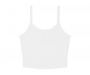 Bella+Canvas Womens Micro Rib Spaghetti Strap Vests - White