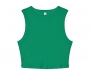Bella+Canvas Womens Micro Rib Muscle Cropped Vests - Kelly Green