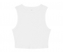 Bella+Canvas Womens Micro Rib Muscle Cropped Vests - White