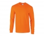 Gildan Ultra Long Sleeved T-Shirts - Safety Orange