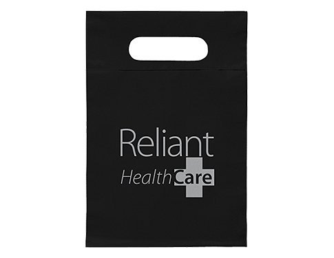 Extra Small Biodegradable Branded Carrier Bags - Black