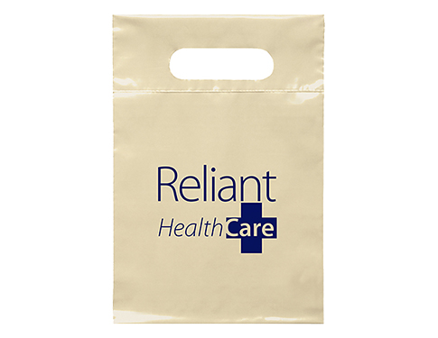 Extra Small Biodegradable Branded Carrier Bags - Ivory