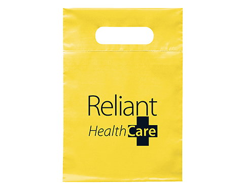 Extra Small Biodegradable Branded Carrier Bags - Yellow
