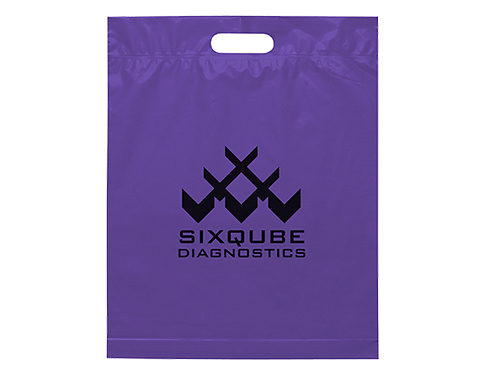 Large Biodegradable Carrier Bags Printed With Your Logo - Purple