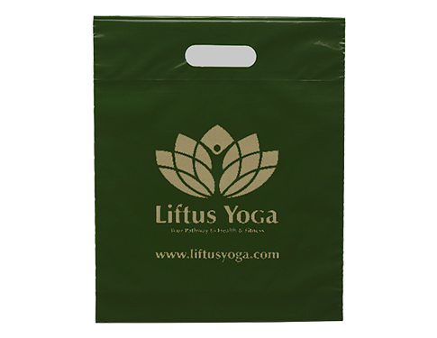 Small Coloured Biodegradable Carrier Bags - Dark Green