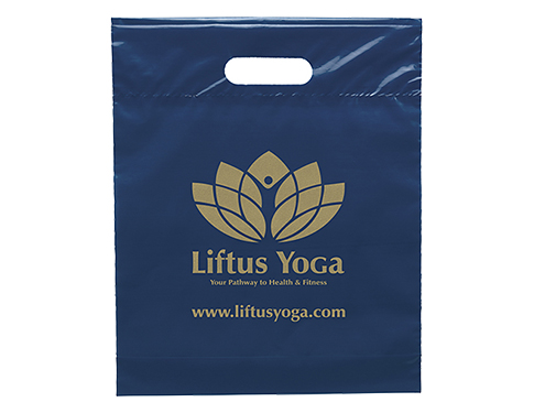 Small Coloured Biodegradable Carrier Bags - Navy