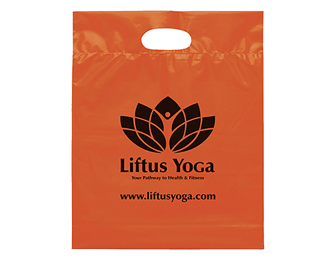 Small Coloured Biodegradable Carrier Bags - Orange