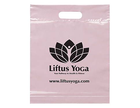 Small Coloured Biodegradable Carrier Bags - Pink