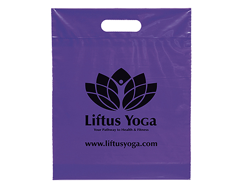 Small Coloured Biodegradable Carrier Bags - Purple