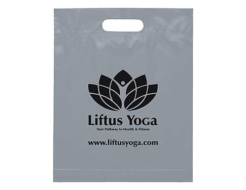 Small Coloured Biodegradable Carrier Bags - Silver