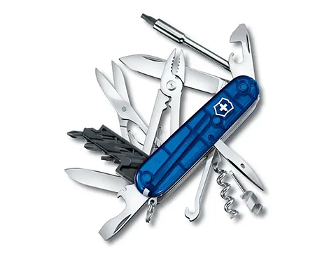 Cyber-Tool Swiss Army Pocket Knives - Blue