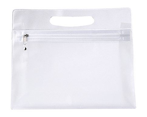 Humber Frosted Toiletry Wash Bags - Clear