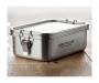 Tregony Stainless Steel Lunch Boxes - Silver