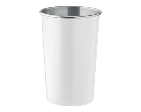 Barcelona 330ml Recycled Stainless Steel Event Tumblers - White