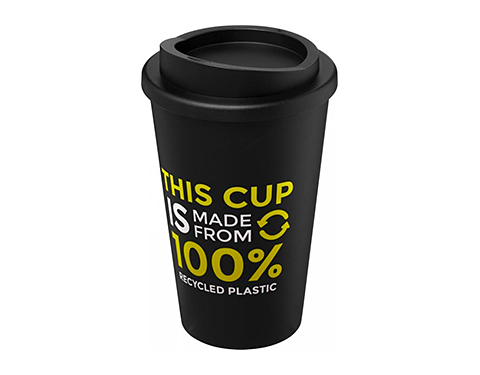 Americano Recycled 350ml Take Away Mugs - Black