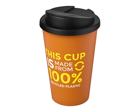 Americano Recycled 350ml Take Away Mugs - Orange