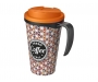 Americano ColourBrite 350ml Grande Travel Mugs - Black / Orange