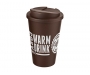 Classic Americano 350ml Take Away Mugs With Spill Proof Lid - Brown