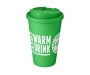 Classic Americano 350ml Take Away Mugs With Spill Proof Lid - Green