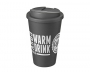 Classic Americano 350ml Take Away Mugs With Spill Proof Lid - Grey