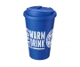 Classic Americano 350ml Take Away Mugs With Spill Proof Lid - Mid Blue