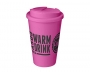 Classic Americano 350ml Take Away Mugs With Spill Proof Lid - Pink