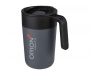 Norvik 400ml Double Walled Stainless Steel Recycled Travel Mugs - Grey