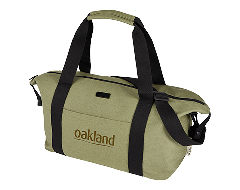 Sherpa Recycled Canvas Sports Duffle Bags - Olive