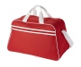 Madison Stripe Gym Duffel Bags - Red