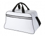Madison Stripe Gym Duffel Bags - White