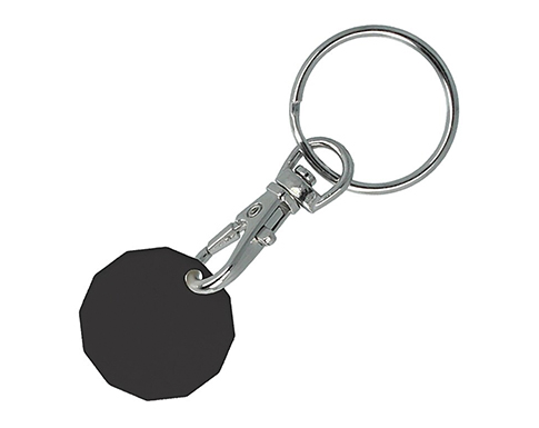 Recycled Trolley Coin Keyrings - Black