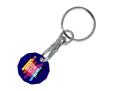 Promotional Recycled Trolley Coin Keyrings
