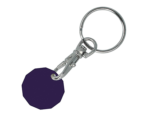 Branded Recycled Trolley Coin Keyrings