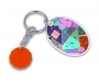 Branded Recycled Oval Trolley Coin Partner - Orange