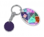 Promotional Recycled Oval Trolley Coin Partner - Purple