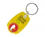 Promotional Recycled Pop Coin Trolley Keyrings - Yellow
