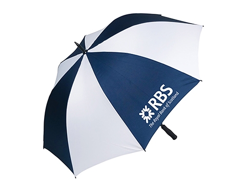 Birkdale Golf Fibreglass Storm Proof Umbrellas - Navy / White