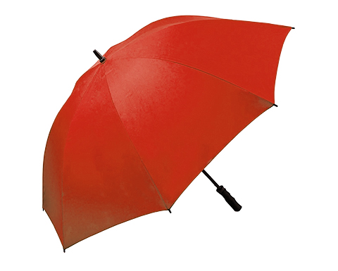 Birkdale Golf Fibreglass Storm Proof Umbrellas - Red