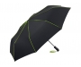 FARE Seam Oversize Automatic Mini Pocket Umbrellas - Black/Lime