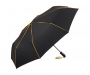 FARE Seam Oversize Automatic Mini Pocket Umbrellas - Black/Yellow