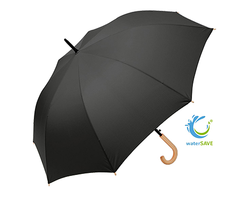 FARE Eco Crook Handled WaterSAVE Automatic Golf Umbrellas - Black