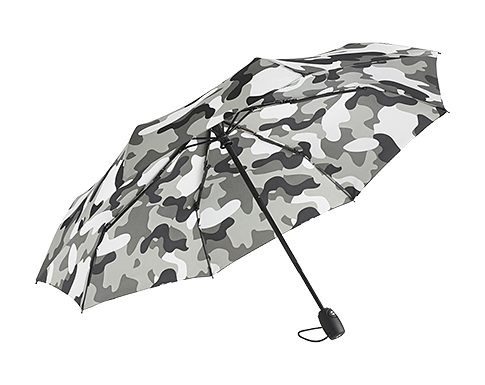 FARE Camouflage Mini Pocket Automatic Umbrellas - Grey