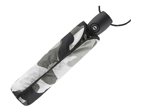 FARE Camouflage Mini Pocket Automatic Umbrellas - Grey