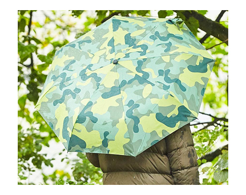 FARE Camouflage Mini Pocket Automatic Umbrellas - Olive